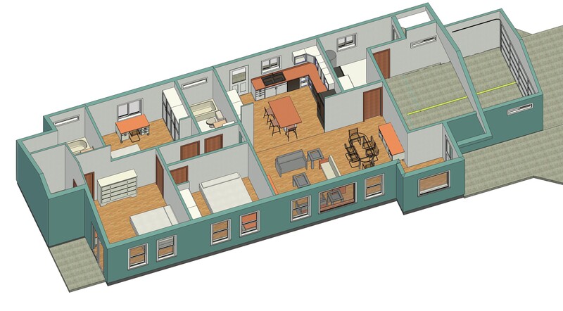 3 Bedroom interior view IV home, 1920 square feet, including double garage