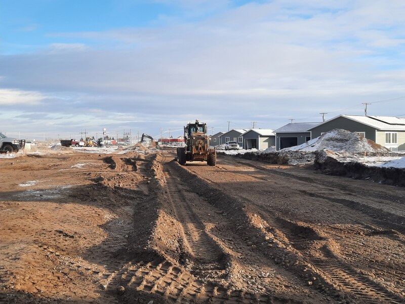 Blacktail Solar Homes Subdivision view looking west