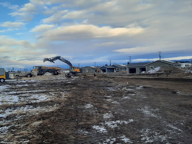 Blacktail Solar Homes Subdivision view looking west