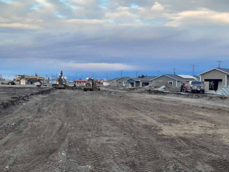Blacktail Solar Homes Subdivision view looking west