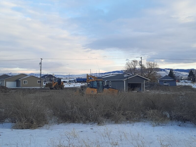 Blacktail Solar Homes Subdivision view looking west