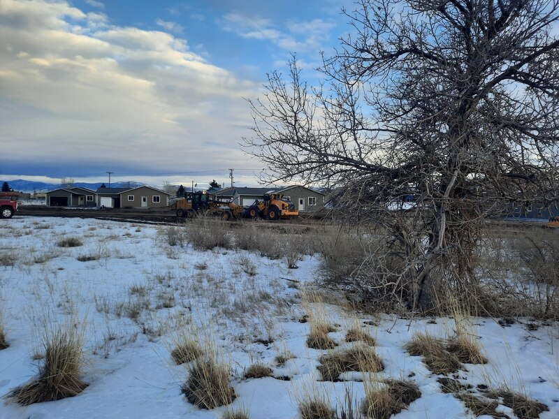 Blacktail Solar Homes Subdivision view looking west