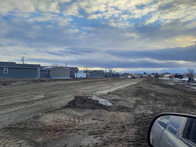Blacktail Solar Homes Subdivision view looking west