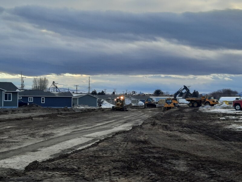 Blacktail Solar Homes Subdivision view looking west