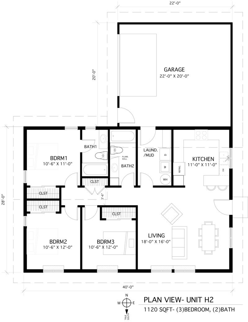 An image showing Home H2 floor plan